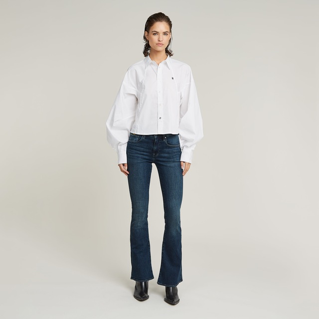 G-STAR Bootcut-Jeans »3301 Flare Wmn« aus Stretch-Denim