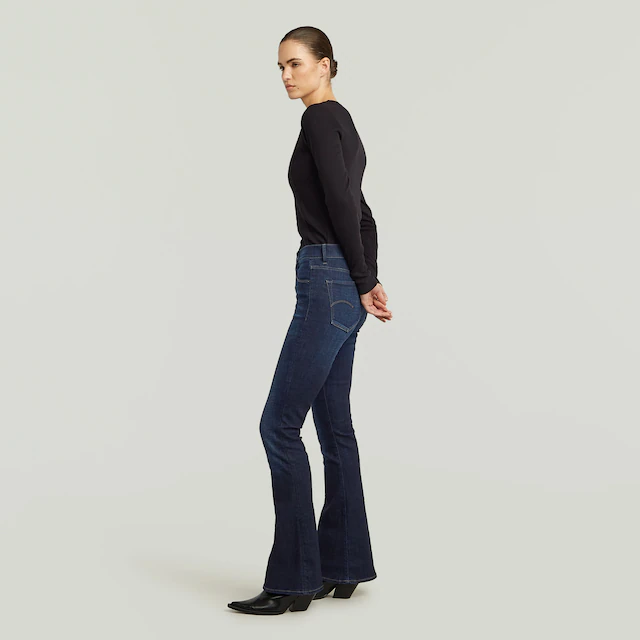 G-STAR Bootcut-Jeans »3301 Flare Wmn« aus Stretch-Denim