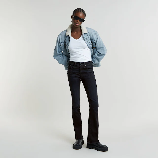 G-STAR Bootcut-Jeans »3301 Flare Wmn« aus Stretch-Denim