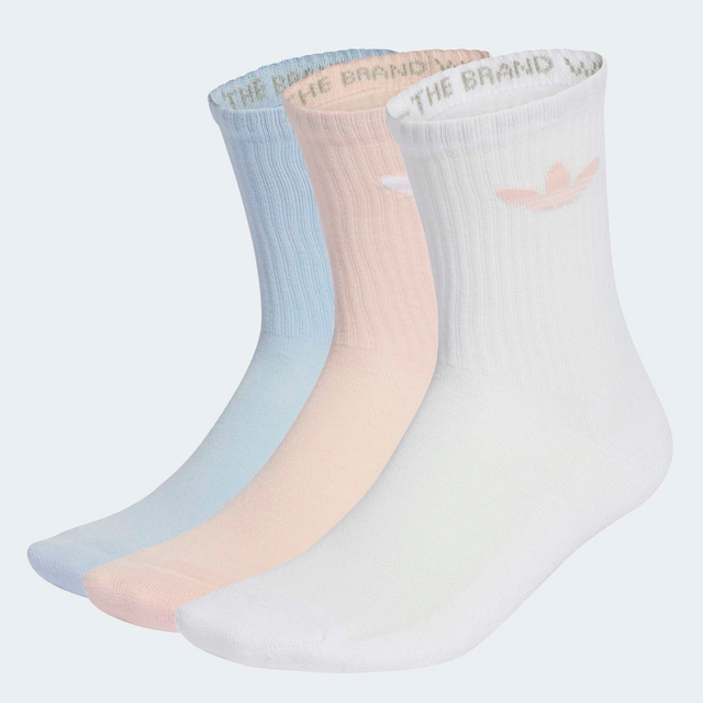 adidas Originals Sportsocken »TREFOIL CUSHION CREW, 3 PAAR« 3 Stk. tlg. für Erwachsene, 3er-Pack, mit Logodruck, wadenlang