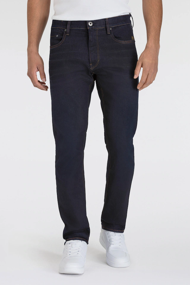 G-STAR Straight-Jeans »Mosa Straight« mit hellen Nähten