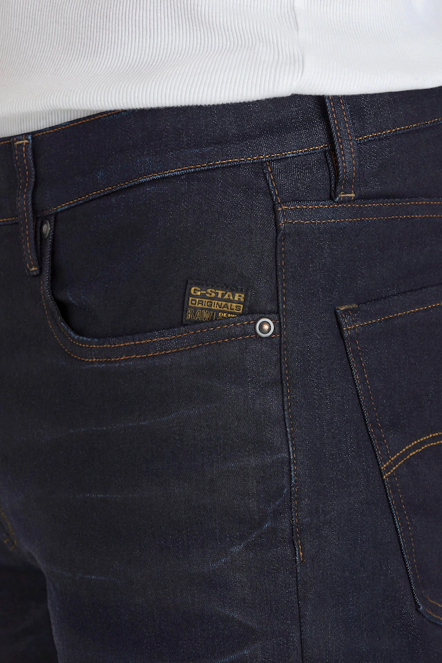G-STAR Straight-Jeans »Mosa Straight« mit hellen Nähten
