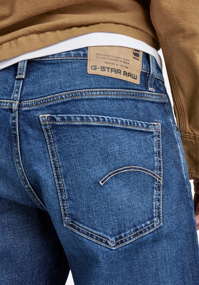 G-STAR Straight-Jeans »Mosa Straight« mit hellen Nähten
