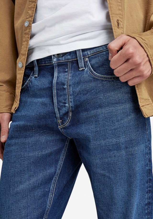 G-STAR Straight-Jeans »Mosa Straight« mit hellen Nähten