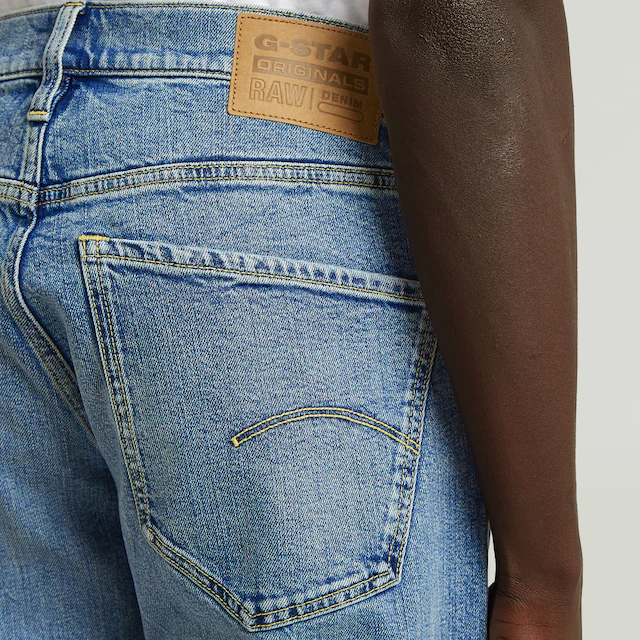 G-STAR Straight-Jeans »Mosa Straight« mit hellen Nähten