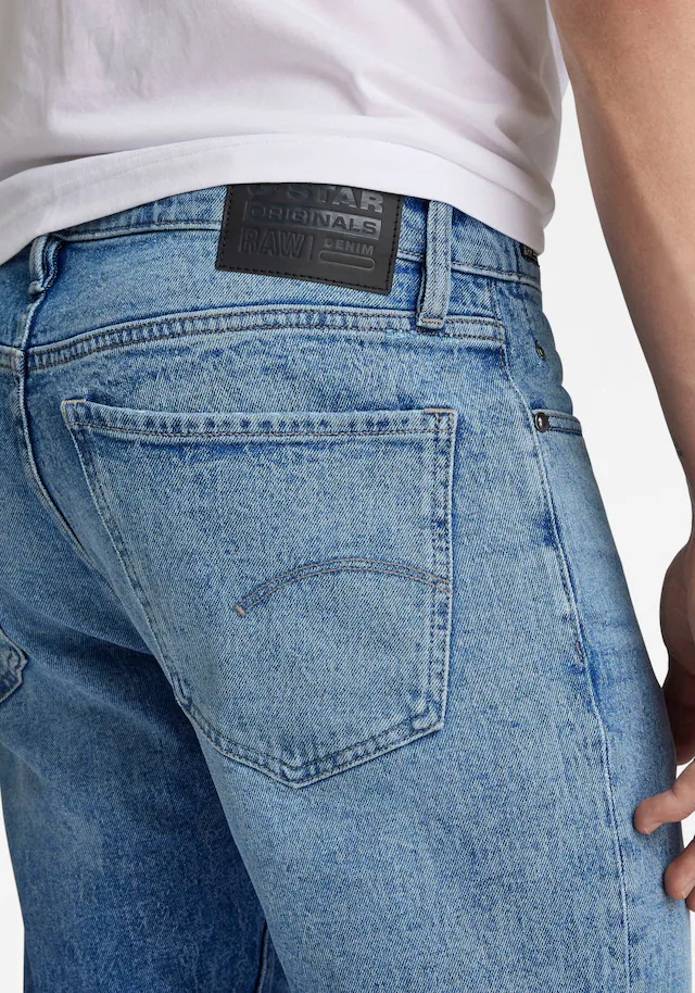 G-STAR Straight-Jeans »Mosa Straight« mit hellen Nähten