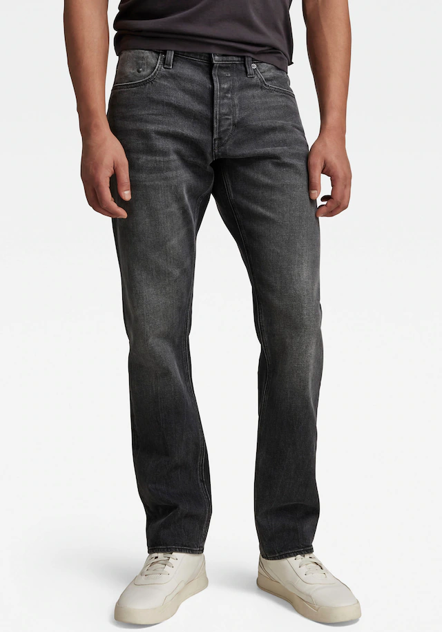 G-STAR Straight-Jeans »Mosa Straight« mit hellen Nähten