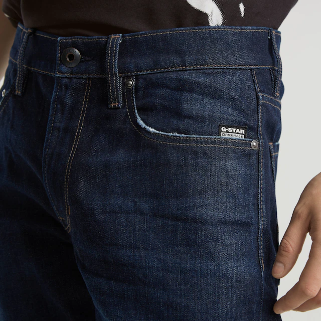 G-STAR Straight-Jeans »Mosa Straight« mit hellen Nähten