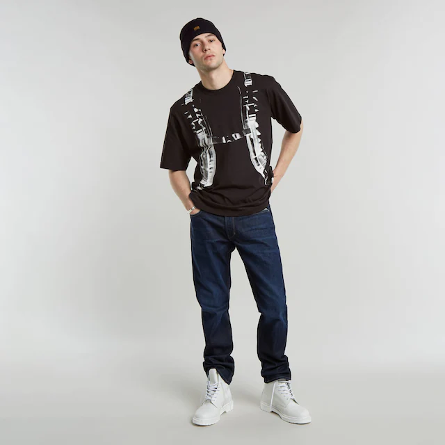 G-STAR Straight-Jeans »Mosa Straight« mit hellen Nähten