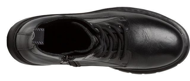 Tamaris Schnürboots Schnürstiefelette, Chunky Boots mit logobedruckter Anziehlasche