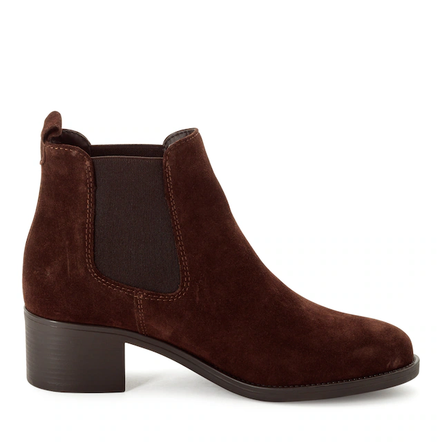 Tamaris Chelseaboots Blockabsatz, Stiefelette, Businessschuh in schmaler Form