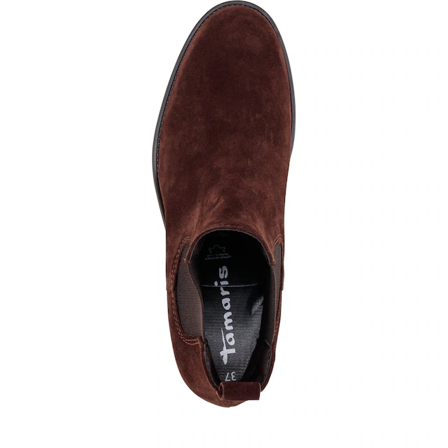 Tamaris Chelseaboots Blockabsatz, Stiefelette, Businessschuh in schmaler Form