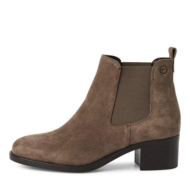 Tamaris Chelseaboots Blockabsatz, Stiefelette, Businessschuh in schmaler Form
