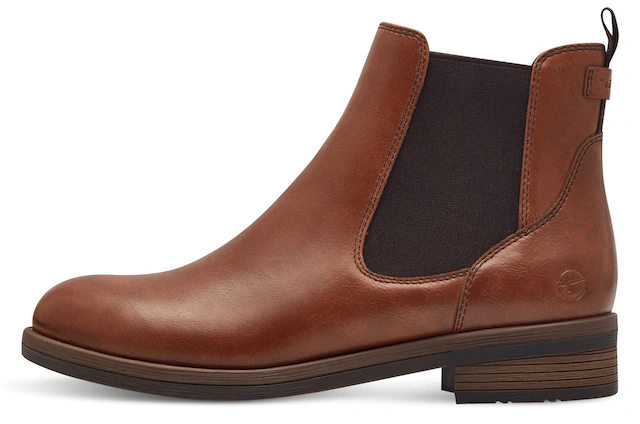 Tamaris Chelseaboots Stiefelette, Businessschuh mit beidseitigem Stretcheinsatz