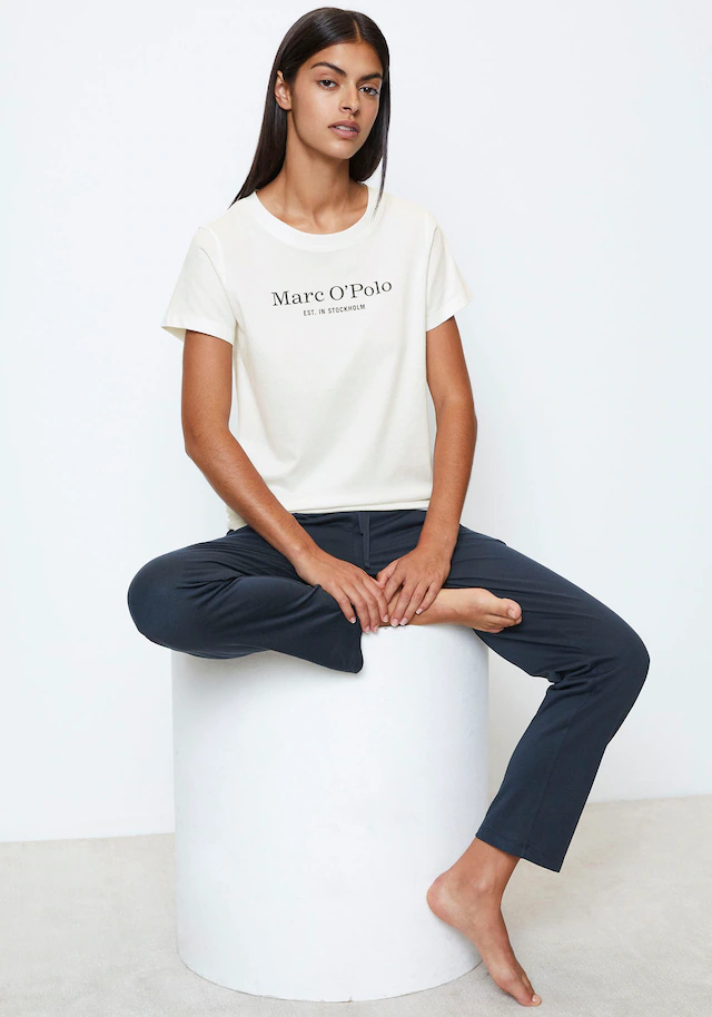 Marc O'Polo Unterziehshirt »Mix & Match Cotton-Woven« mit Logoprint auf der Brust