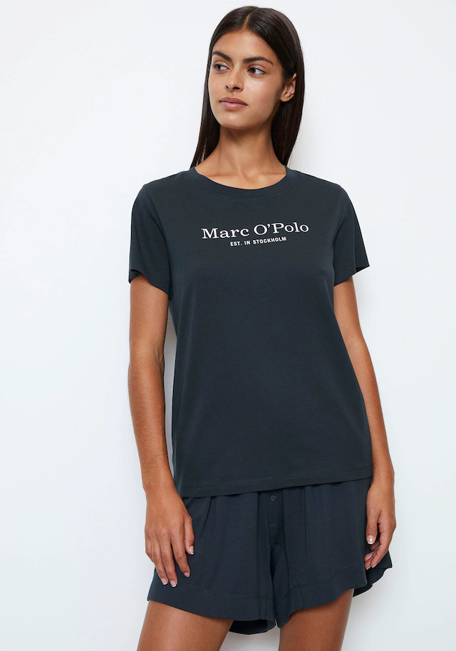 Marc O'Polo Unterziehshirt »Mix & Match Cotton-Woven« mit Logoprint auf der Brust