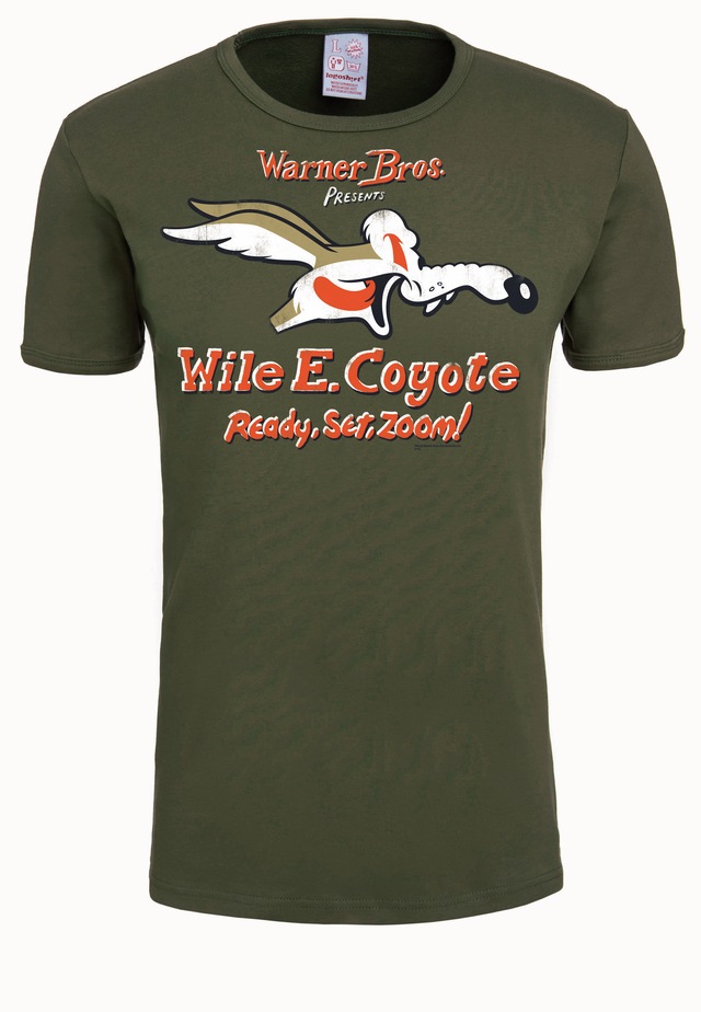 LOGOSHIRT T-Shirt »Coyote« mit großem Looney Tunes-Druck