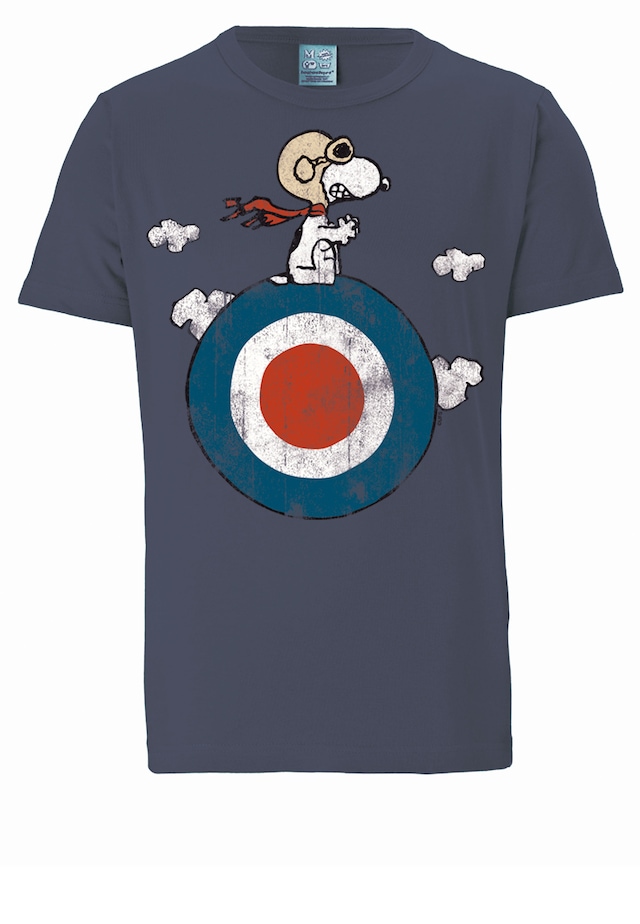 LOGOSHIRT T-Shirt »Peanuts - Snoopy Pilot« mit lizenziertem Print