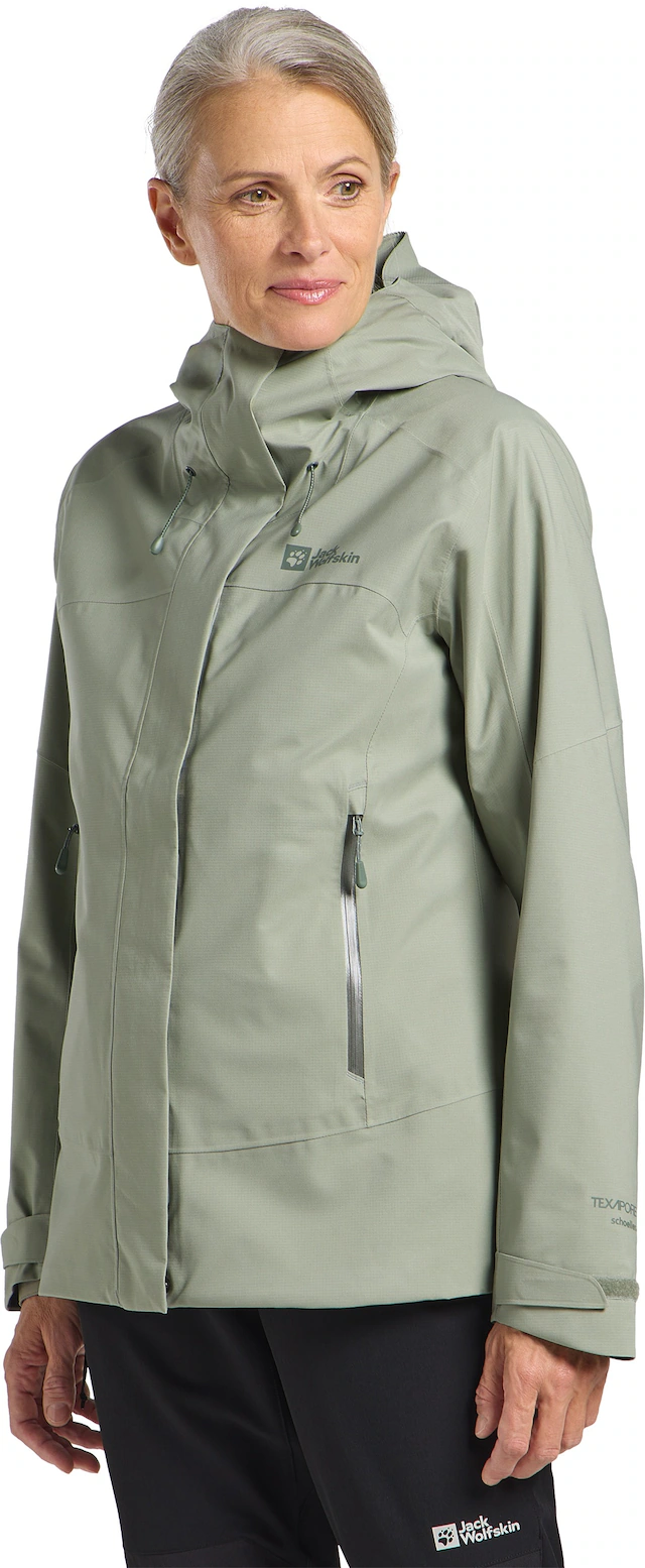 Jack Wolfskin Outdoorjacke »KAMMWEG 2L JKT W« mit Kapuze mit atmungsaktivem Netzfutter