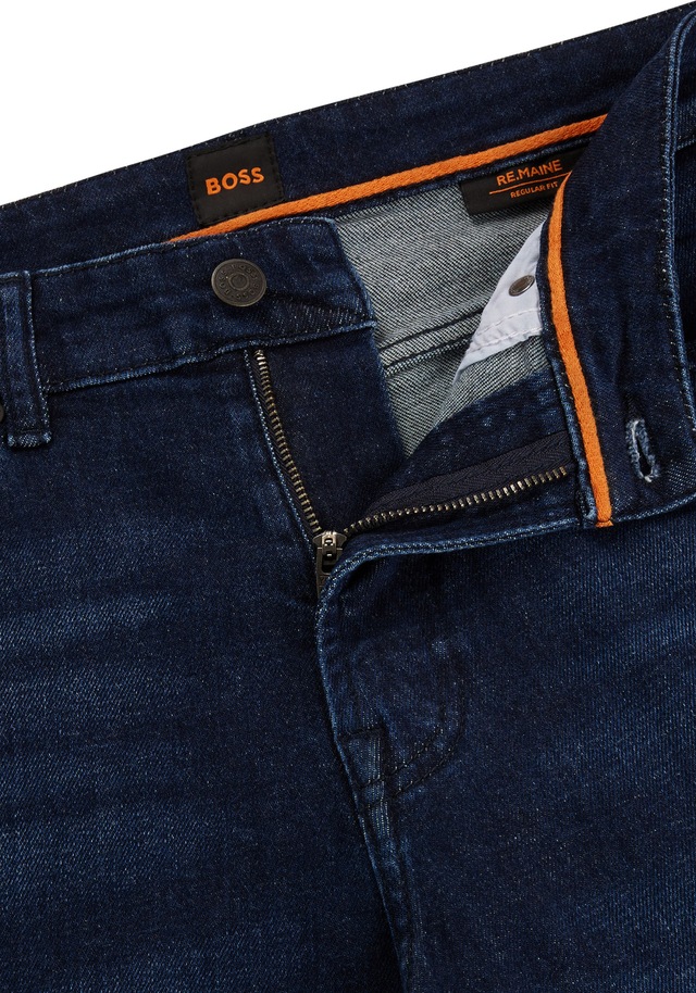 BOSS ORANGE Straight-Jeans »Re Maine Stretch Denim« Regular Gerades Bein Mittlere Leibhöhe
