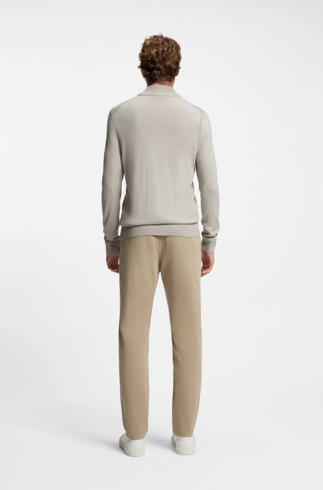 BOSS ORANGE Strickpullover »Avac« mit gesticktem BOSS Logo, Schurwoll-Anteil