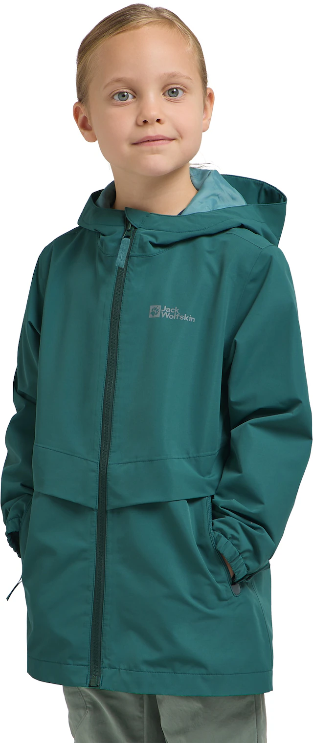 Jack Wolfskin Outdoorjacke »MALIMA JACKET G« mit Kapuze für Kinder, mit TEXAPORE CORE, wasserdicht, winddicht, atmungsaktiv