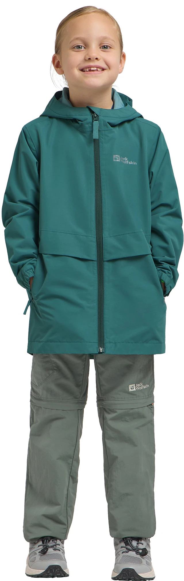 Jack Wolfskin Outdoorjacke »MALIMA JACKET G« mit Kapuze für Kinder, mit TEXAPORE CORE, wasserdicht, winddicht, atmungsaktiv