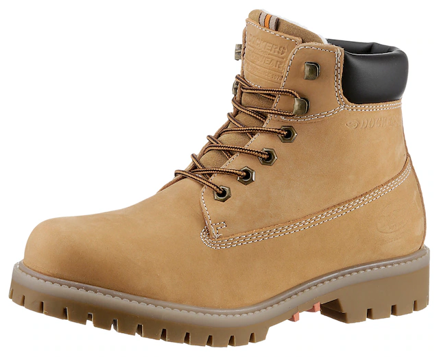 Dockers by Gerli Winterboots Workerboots, Schnürstiefel mit Blockabsatz
