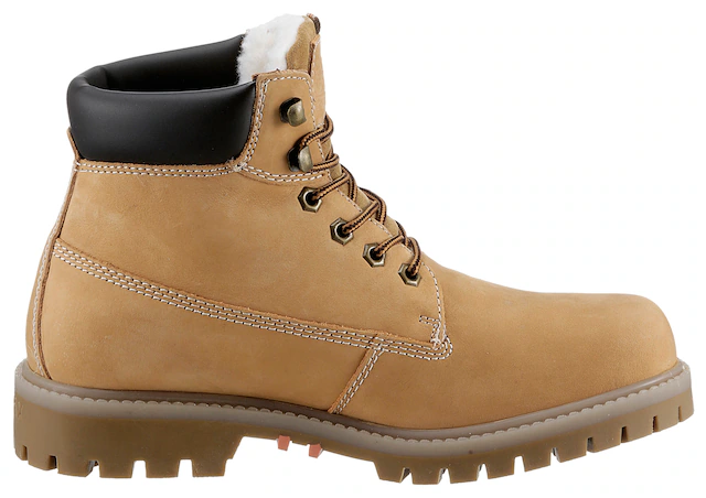 Dockers by Gerli Winterboots Workerboots, Schnürstiefel mit Blockabsatz
