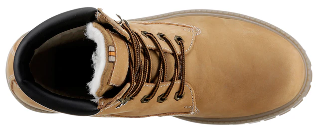 Dockers by Gerli Winterboots Workerboots, Schnürstiefel mit Blockabsatz