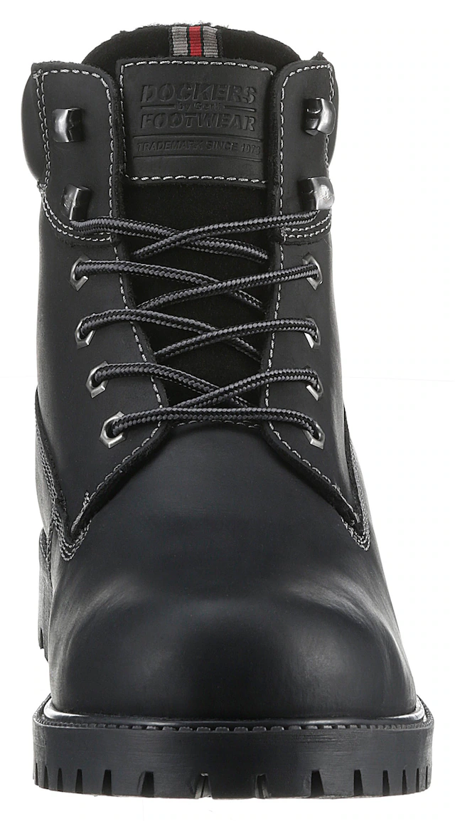 Dockers by Gerli Winterboots Workerboots, Schnürstiefel mit Blockabsatz