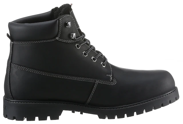 Dockers by Gerli Winterboots Workerboots, Schnürstiefel mit Blockabsatz