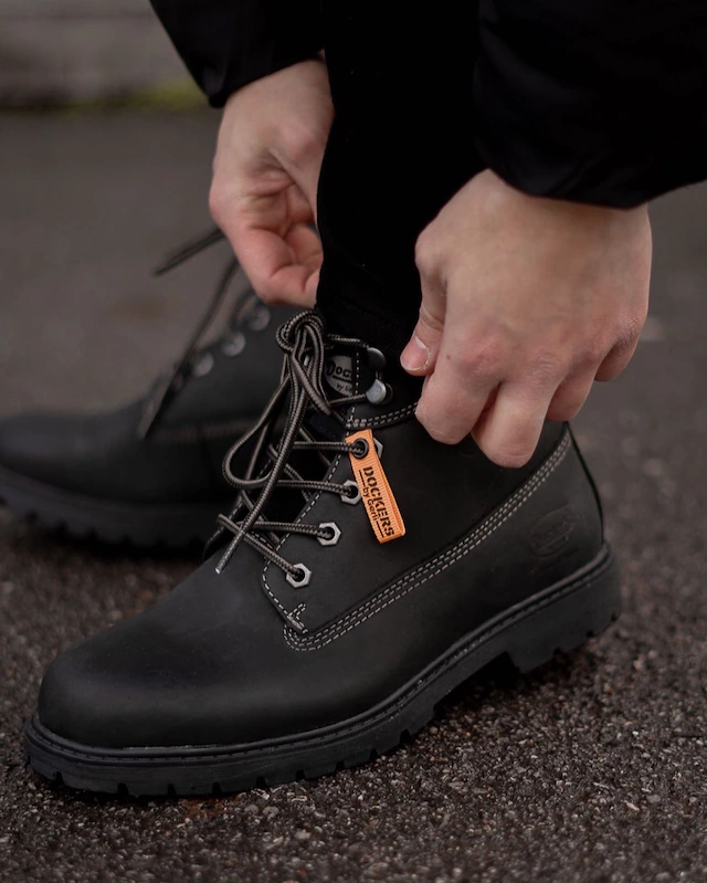 Dockers by Gerli Winterboots Workerboots, Schnürstiefel mit Blockabsatz