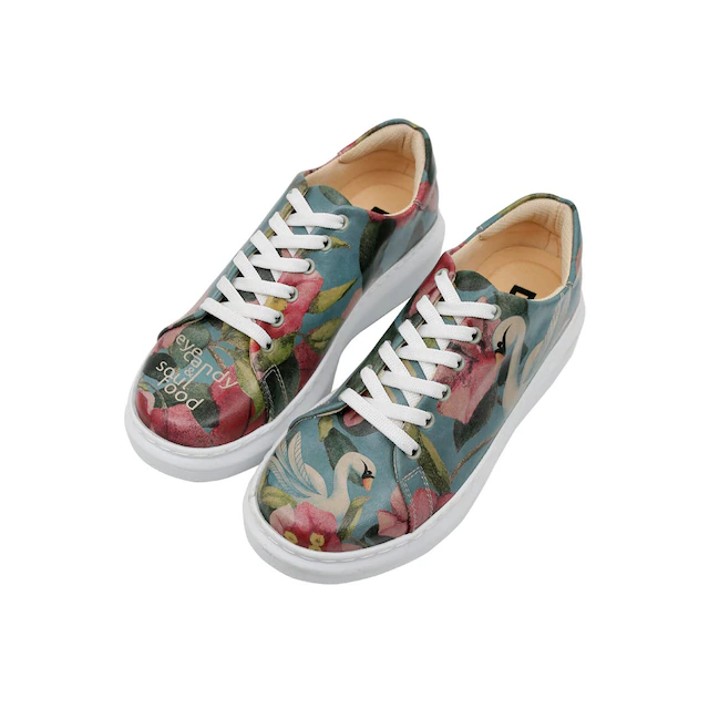 DOGO Plateausneaker »Myra Low-Top Sneaker Smell The Flowers Damen Sneaker, Myra« Handgefertigt