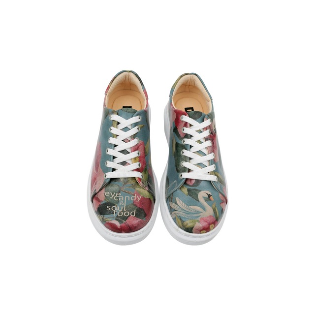 DOGO Plateausneaker »Myra Low-Top Sneaker Smell The Flowers Damen Sneaker, Myra« Handgefertigt