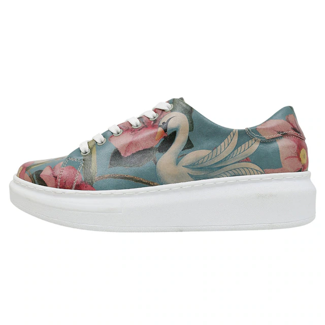 DOGO Plateausneaker »Myra Low-Top Sneaker Smell The Flowers Damen Sneaker, Myra« Handgefertigt