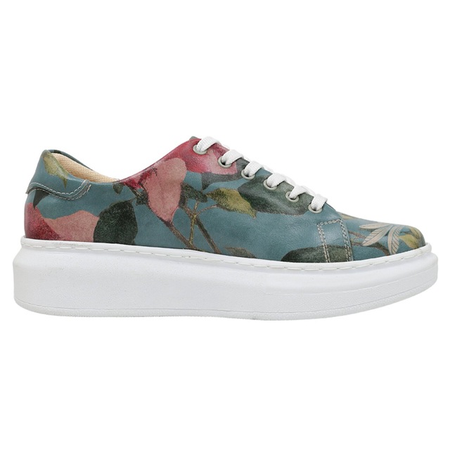 DOGO Plateausneaker »Myra Low-Top Sneaker Smell The Flowers Damen Sneaker, Myra« Handgefertigt