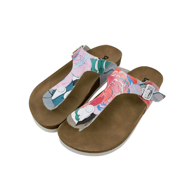 DOGO Zehentrenner »Lila Zehentrenner Planty Damen Sandalen, Lila Zehentrenner« Handgefertigt