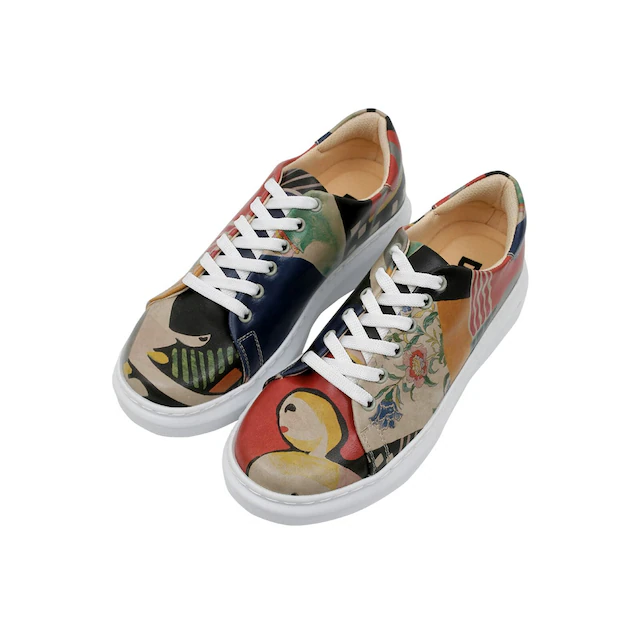 DOGO Plateausneaker »Myra Low-Top Sneaker Smell The Flowers Damen Sneaker, Myra« Handgefertigt