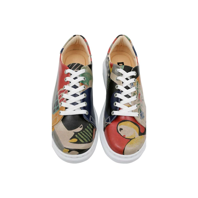 DOGO Plateausneaker »Myra Low-Top Sneaker Smell The Flowers Damen Sneaker, Myra« Handgefertigt