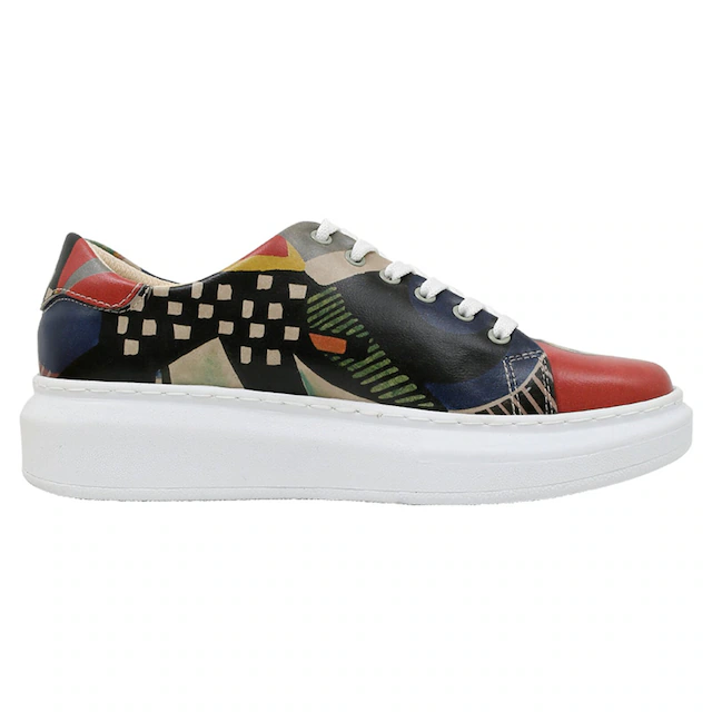 DOGO Plateausneaker »Myra Low-Top Sneaker Smell The Flowers Damen Sneaker, Myra« Handgefertigt