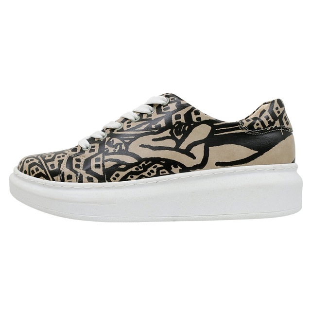 DOGO Plateausneaker »Myra Low-Top Sneaker Smell The Flowers Damen Sneaker, Myra« Handgefertigt