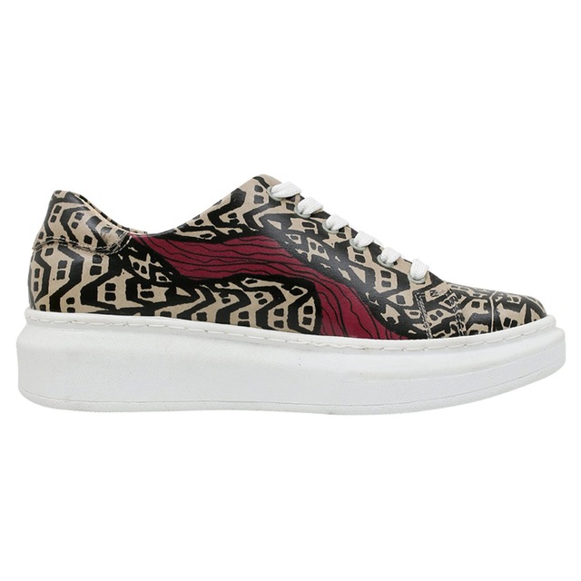 DOGO Plateausneaker »Myra Low-Top Sneaker Smell The Flowers Damen Sneaker, Myra« Handgefertigt