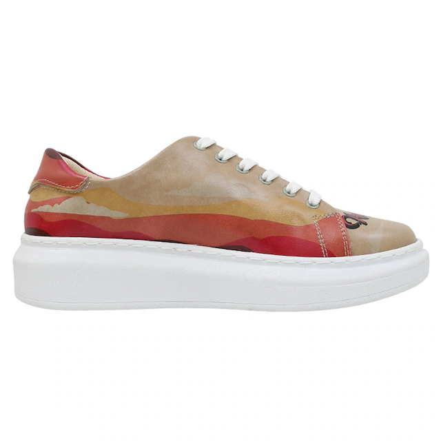 DOGO Plateausneaker »Myra Low-Top Sneaker Smell The Flowers Damen Sneaker, Myra« Handgefertigt