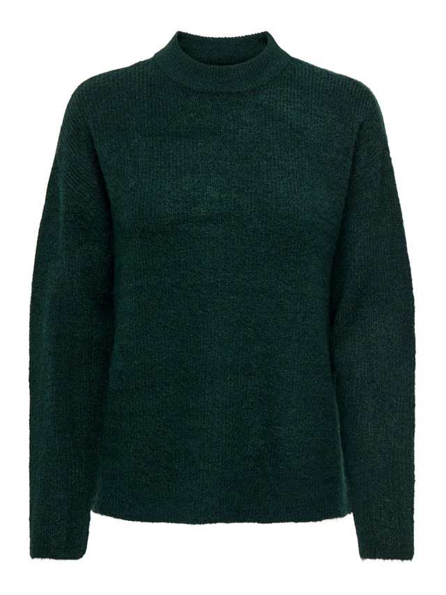 ONLY Strickpullover »ONLCAMILLA O-NECK L/S PULLOVER KNT« Materialmix, regular fit