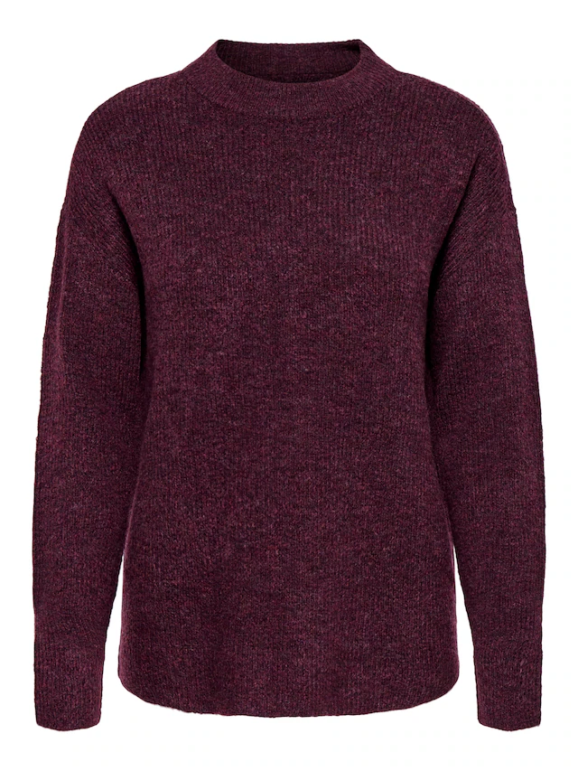ONLY Strickpullover »ONLCAMILLA O-NECK L/S PULLOVER KNT« Materialmix, regular fit
