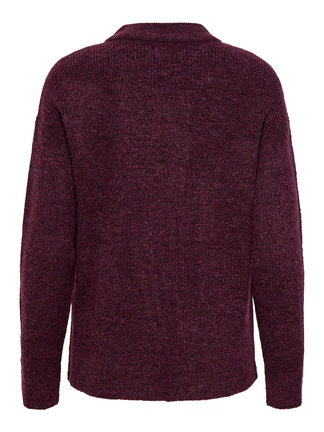 ONLY Strickpullover »ONLCAMILLA O-NECK L/S PULLOVER KNT« Materialmix, regular fit
