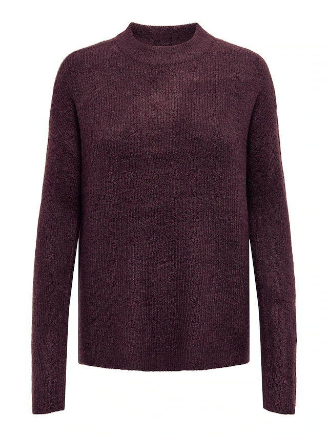 ONLY Strickpullover »ONLCAMILLA O-NECK L/S PULLOVER KNT« Materialmix, regular fit