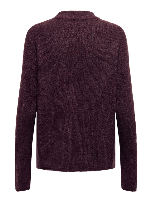 ONLY Strickpullover »ONLCAMILLA O-NECK L/S PULLOVER KNT« Materialmix, regular fit