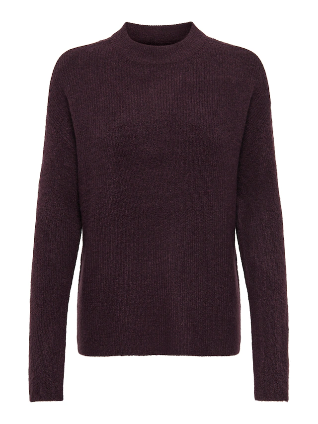 ONLY Strickpullover »ONLCAMILLA O-NECK L/S PULLOVER KNT« Materialmix, regular fit